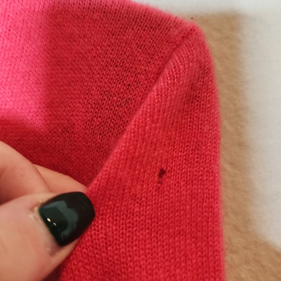 NWT Tahari 100% Cashmere Pink Coral Crewneck Sweater Womens Sz Medium - Picture 16 of 16